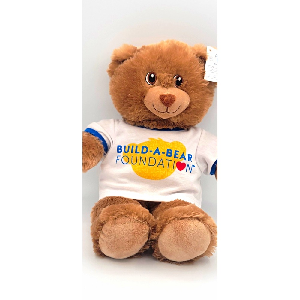 Build-A-Bear Workshop Brown & Beige Plush Bear w/ Build-A-Bear Foundation Shirt
